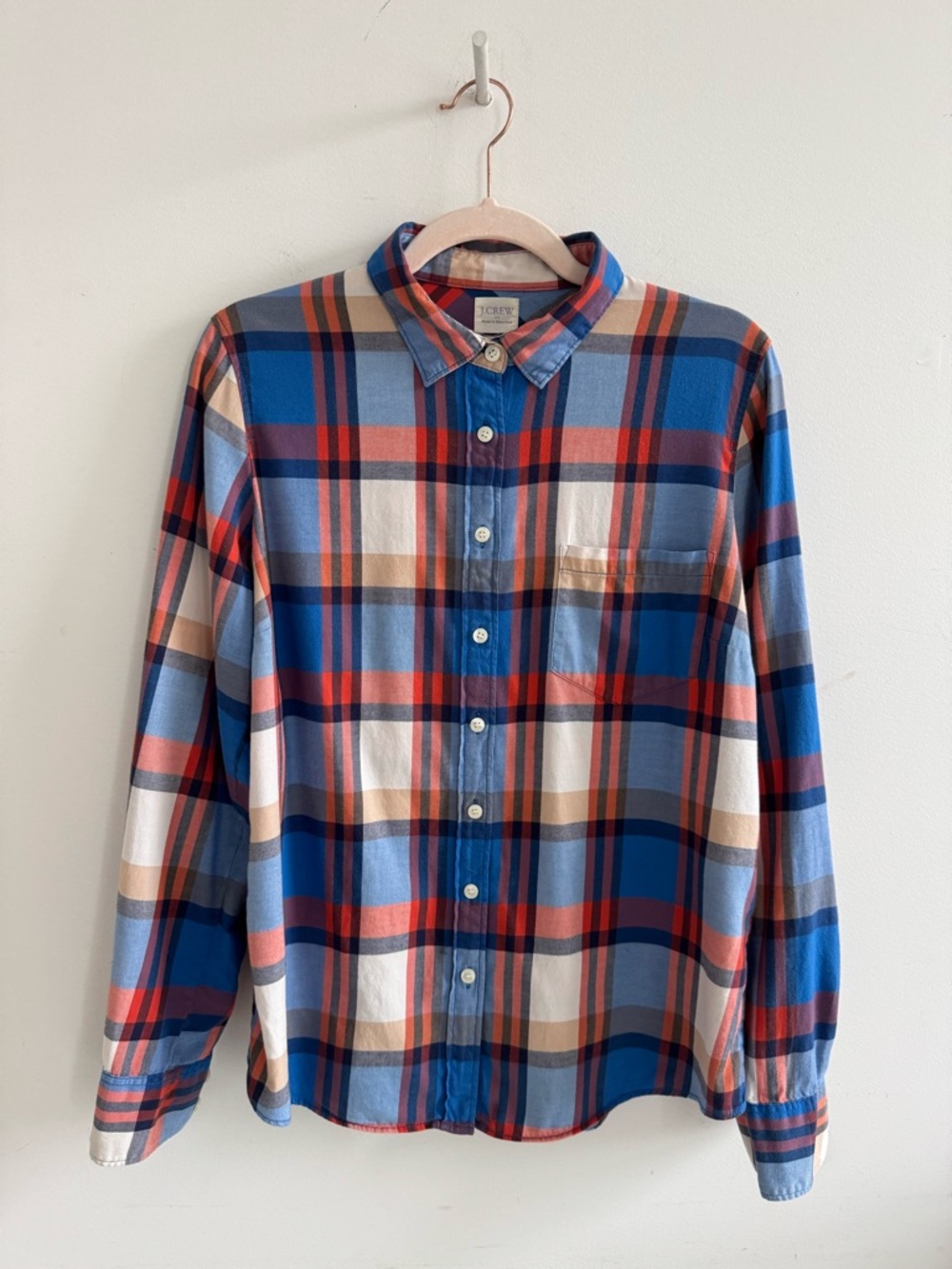 J. Crew Pacey plaid shirt M